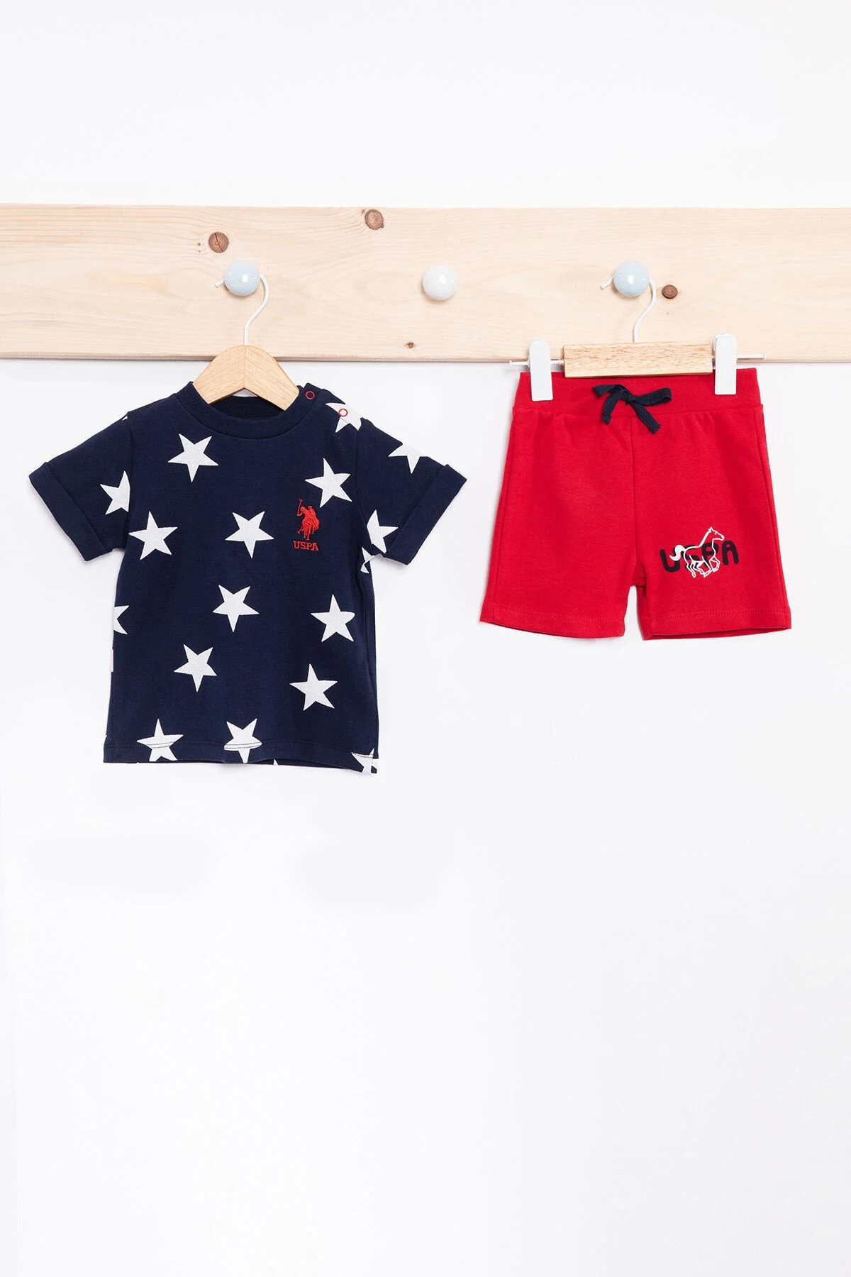 Arnetta U.S. Polo Assn Erkek Bebek Lacivert Takım Bebek Takımları Toptan