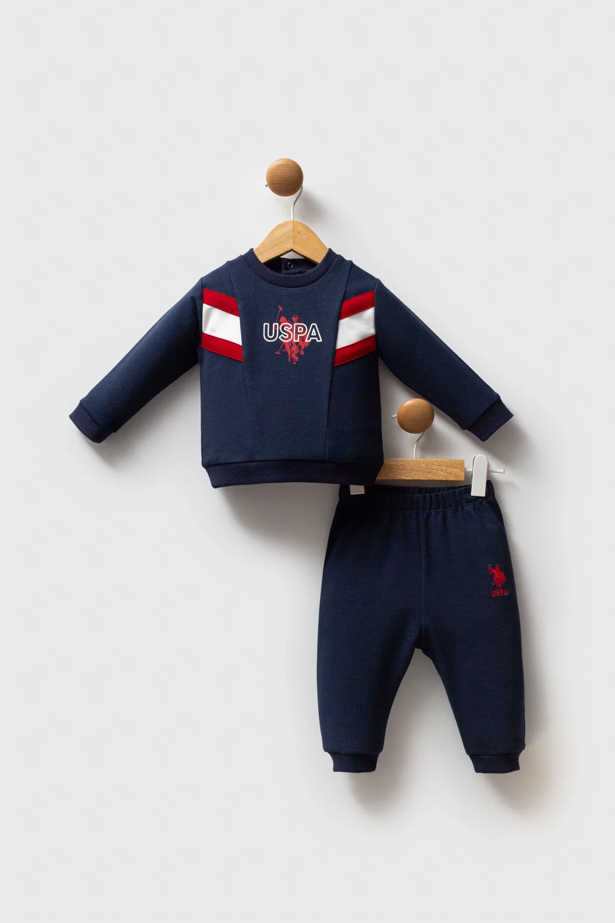 Arnetta U.S. Polo Assn Erkek Bebek Lacivert Takım Bebek Takımları Toptan