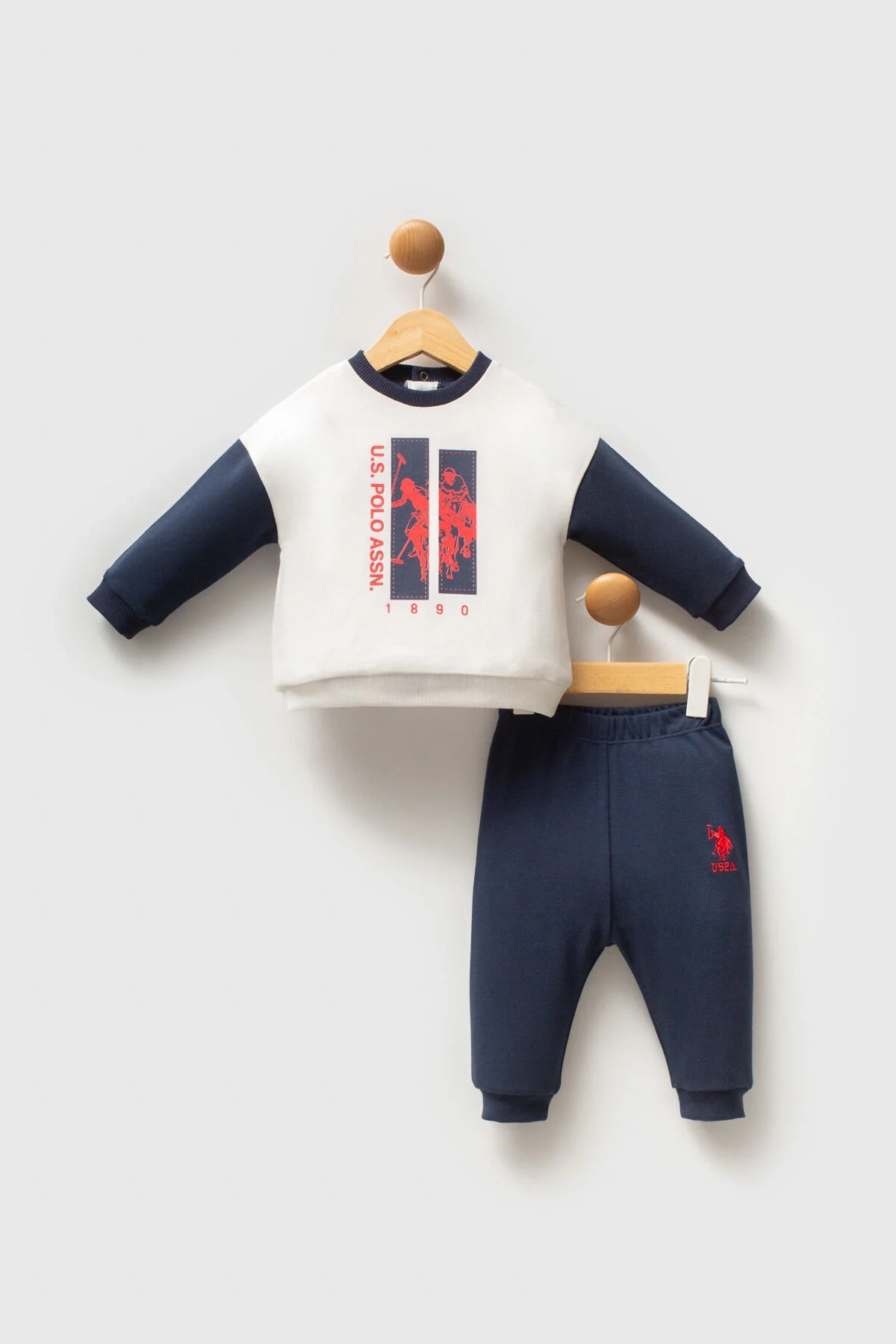 Arnetta U.S. Polo Assn Erkek Bebek Lacivert Takım Bebek Takımları Toptan