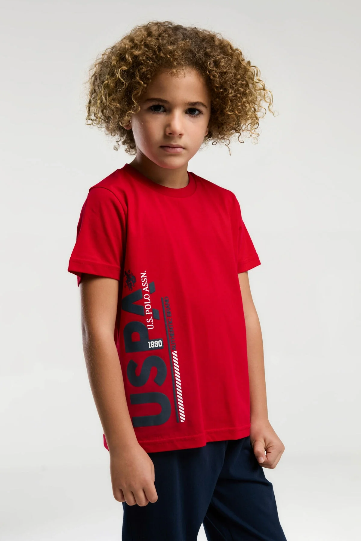 Arnetta U.S. Polo Assn Erkek Çocuk Kırmızı Pijama Takımı Pijama Takımı Toptan