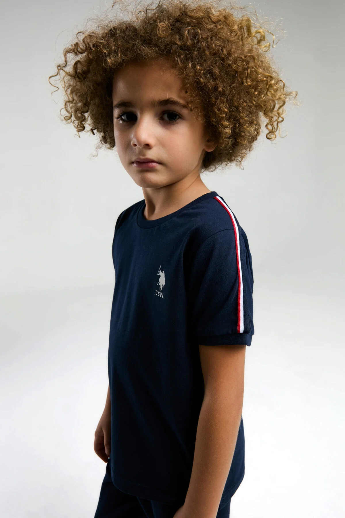 Arnetta U.S. Polo Assn Erkek Çocuk Lacivert Bermuda Takım Bermuda Takım Toptan