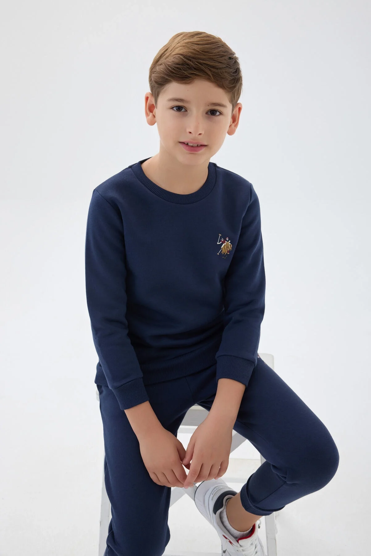 Arnetta U.S. Polo Assn Erkek Çocuk Lacıvert Eşofman Takımı Eşofman Takımı Toptan