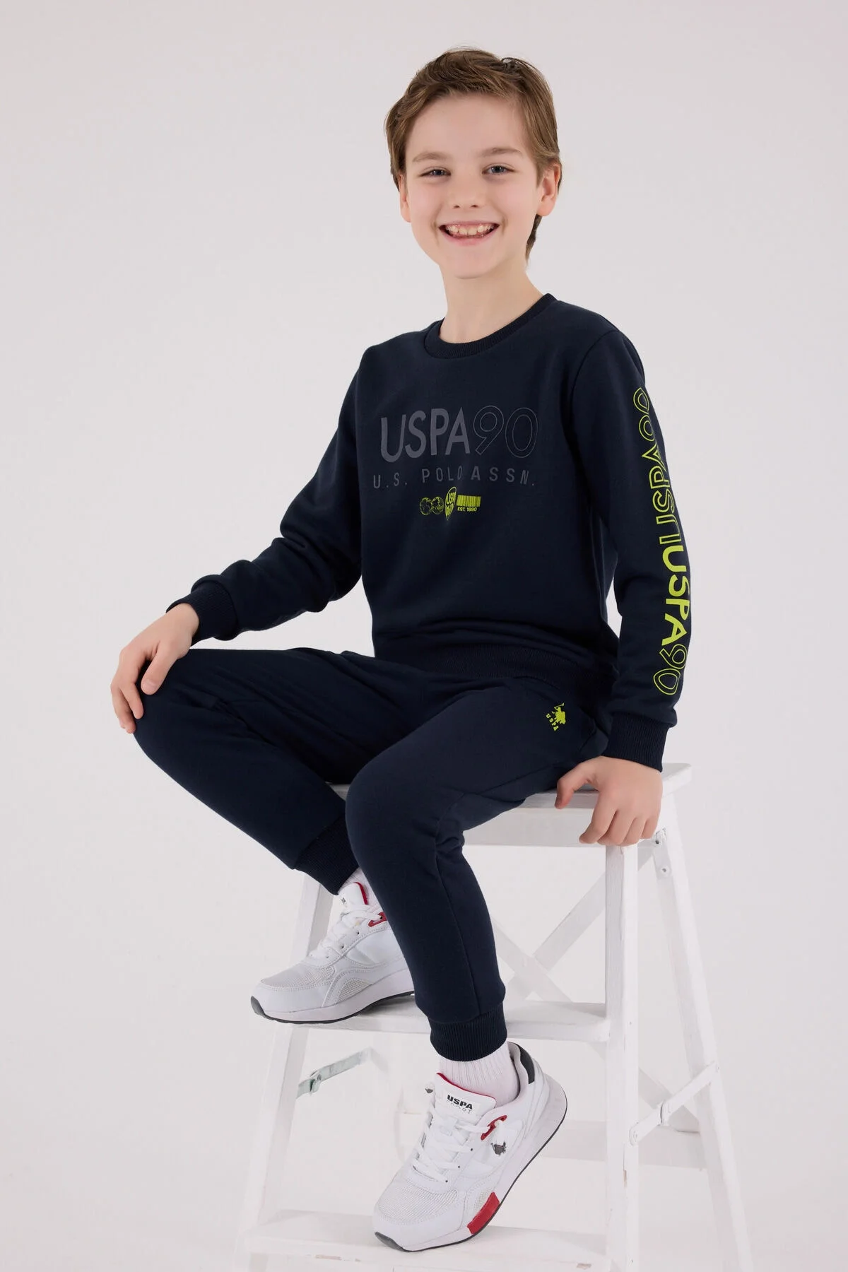 Arnetta U.S. Polo Assn Erkek Çocuk Lacivert Eşofman Takımı Eşofman Takımı Toptan