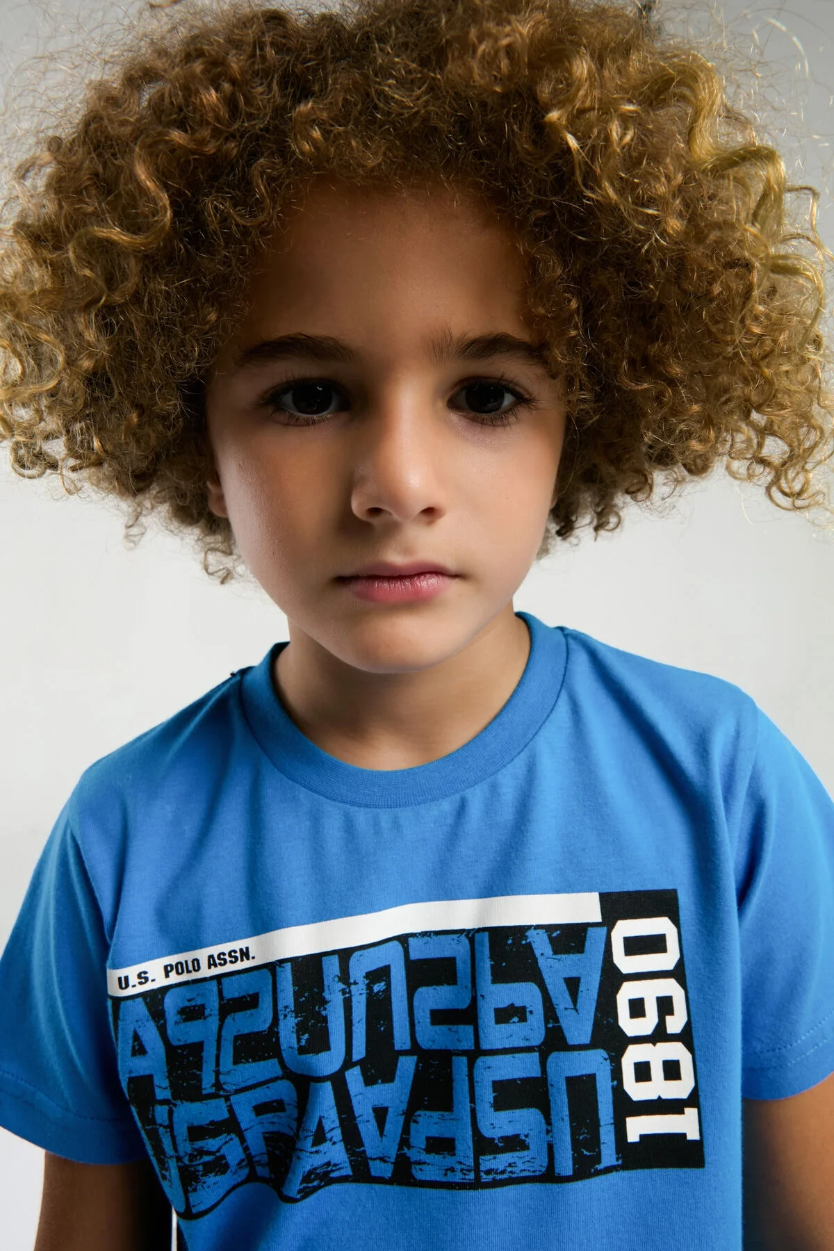 Arnetta U.S. Polo Assn Erkek Çocuk Mavi Bermuda Takım Bermuda Takım Toptan