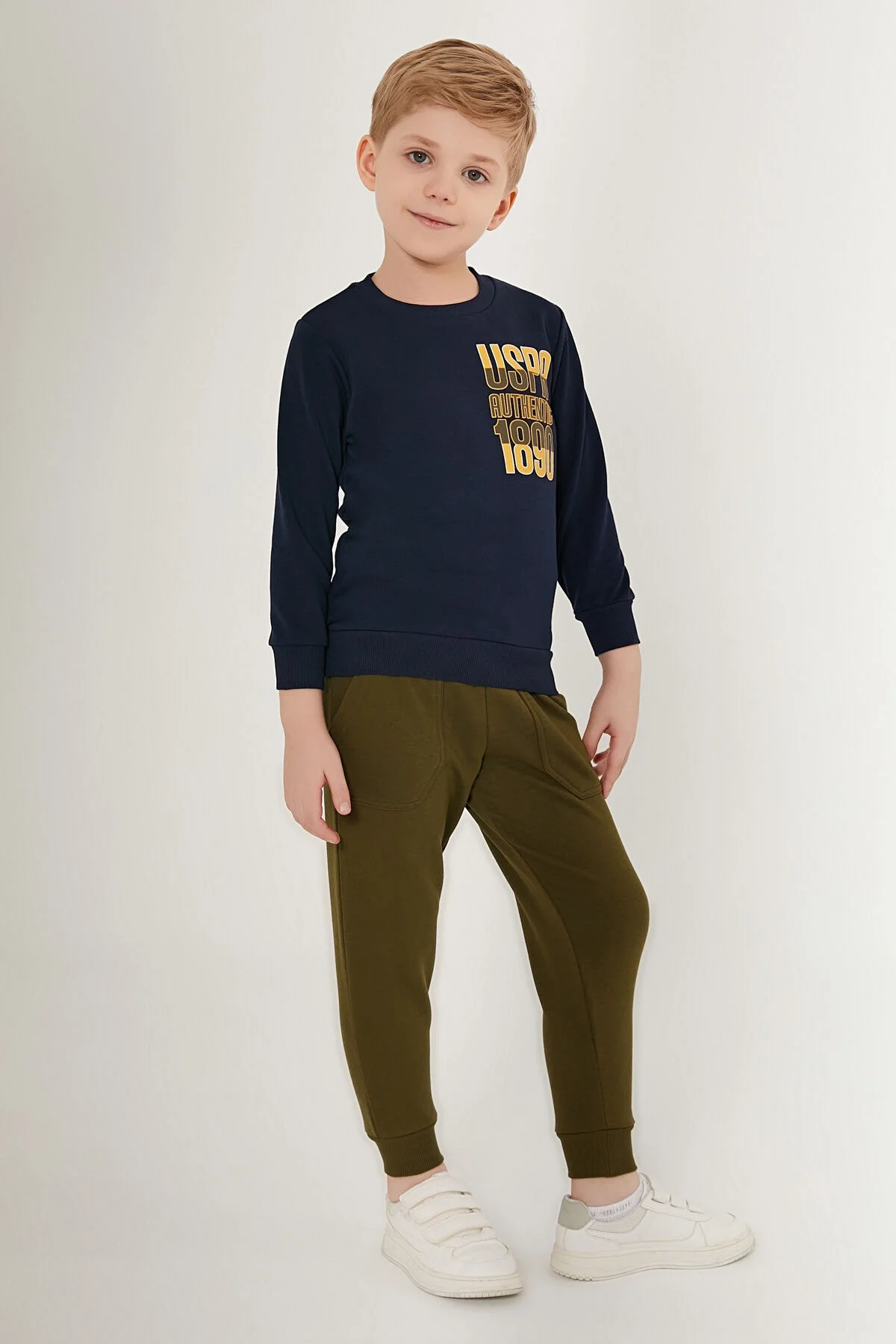 Arnetta U.S. Polo Assn Erkek Çocuk <Span>Lacivert</Span> Eşofman Takımı Eşofman Takımı Toptan