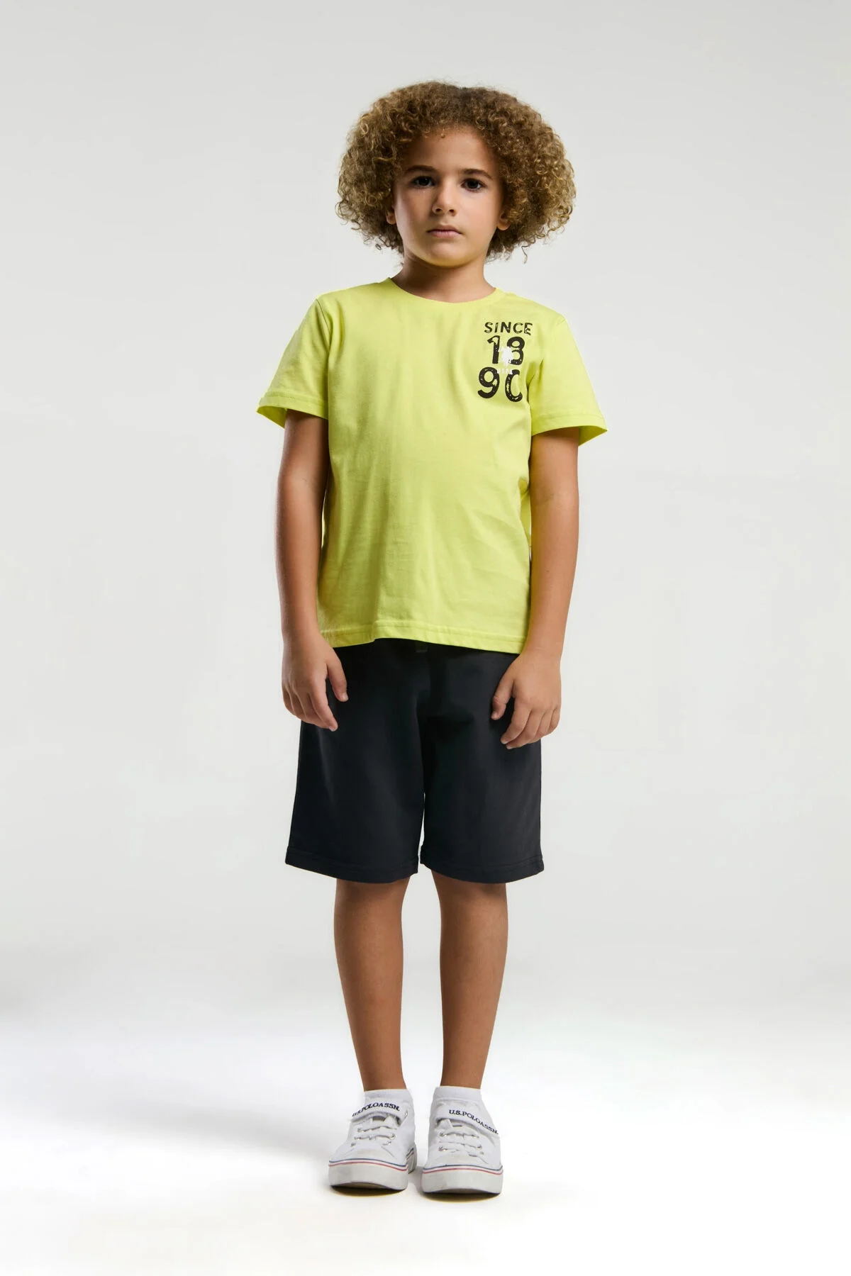 Arnetta U.S. Polo Assn Erkek Çocuk Yeşil Bermuda Takım Bermuda Takım Toptan