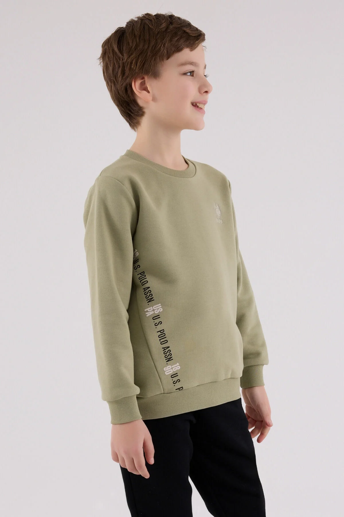 Arnetta U.S. Polo Assn Erkek Çocuk Yeşil Eşofman Takımı Eşofman Takımı Toptan