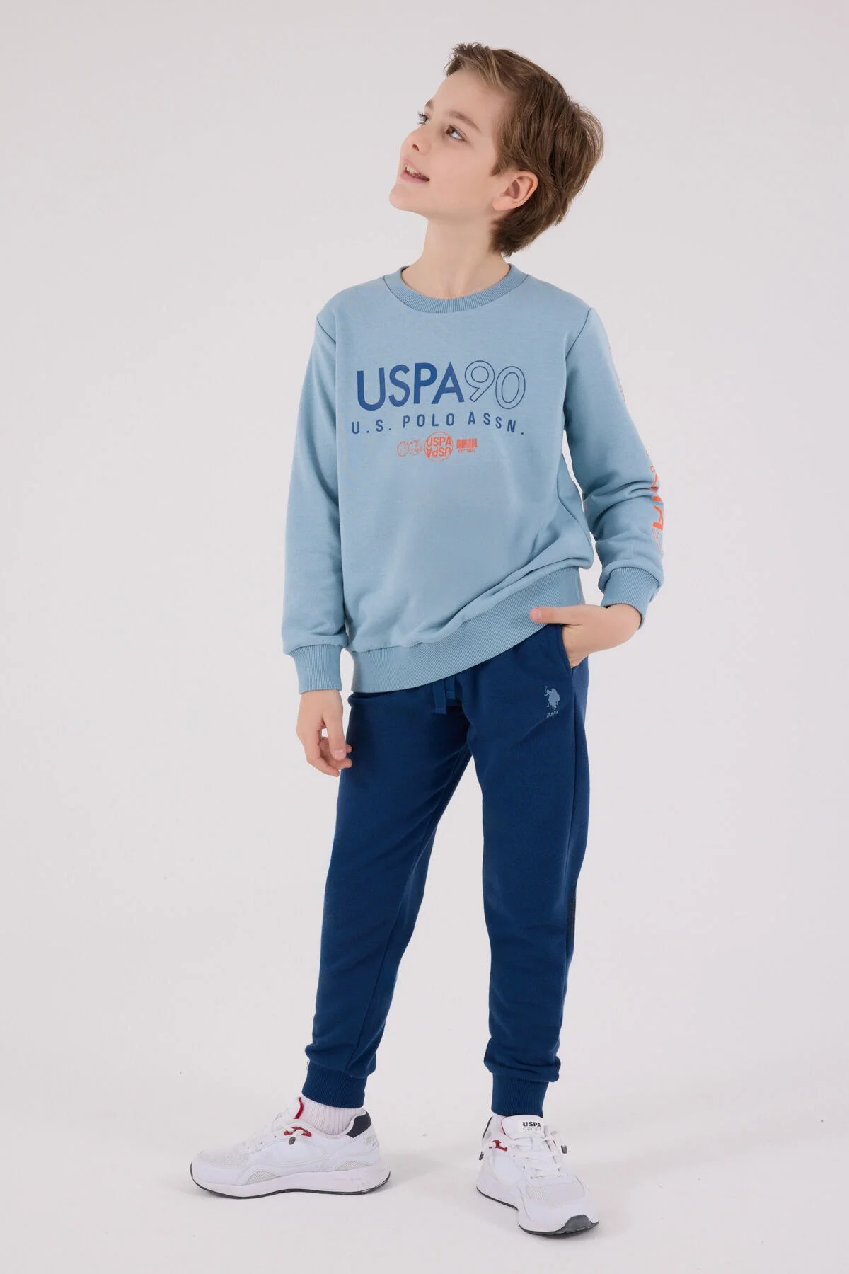 Arnetta U.S. Polo Assn Erkek Çocuk Yeşil Eşofman Takımı Eşofman Takımı Toptan