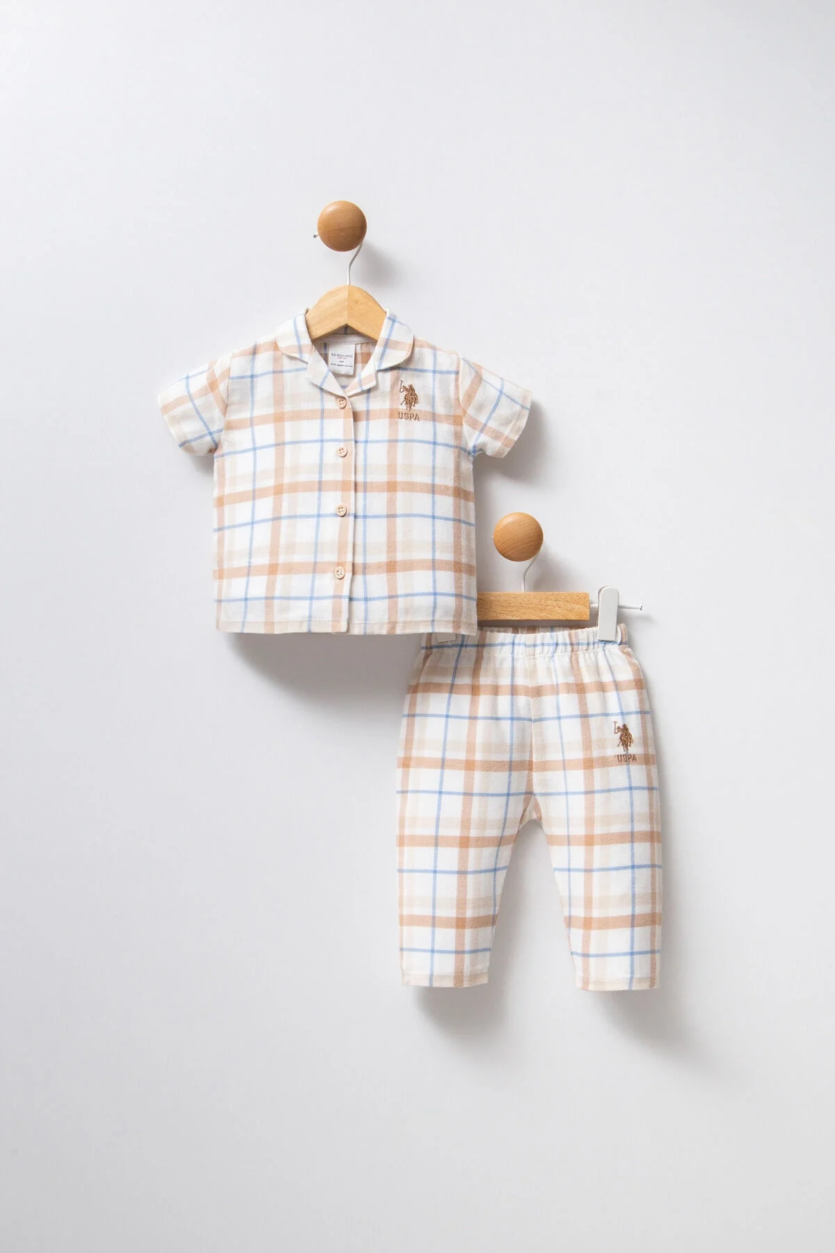 Arnetta U.S. Polo Assn Kız Bebek Beyaz Takım Bebek Takımları Toptan