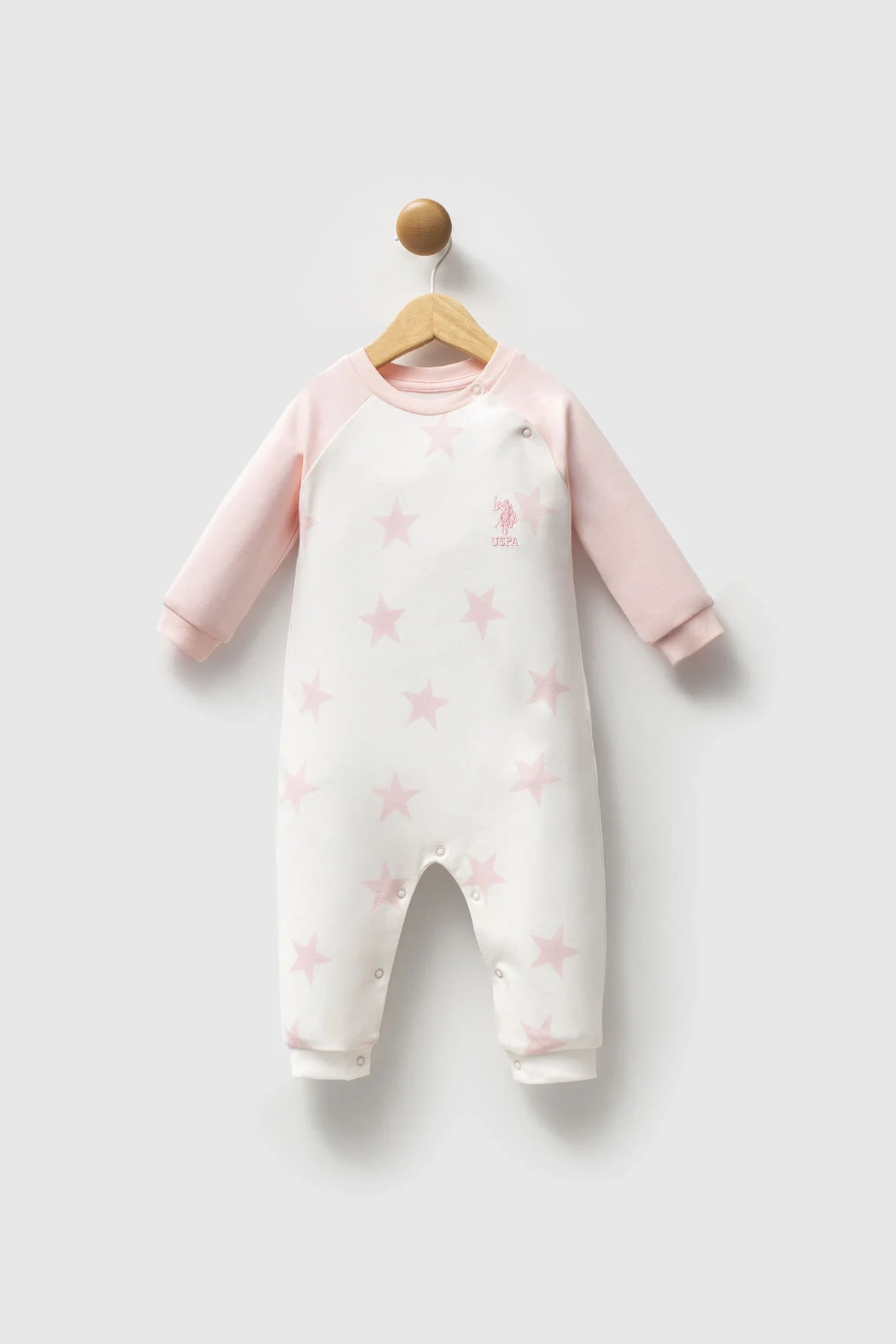 Arnetta U.S. Polo Assn Kız Bebek Beyaz Tulum Tulum & Salopet Toptan