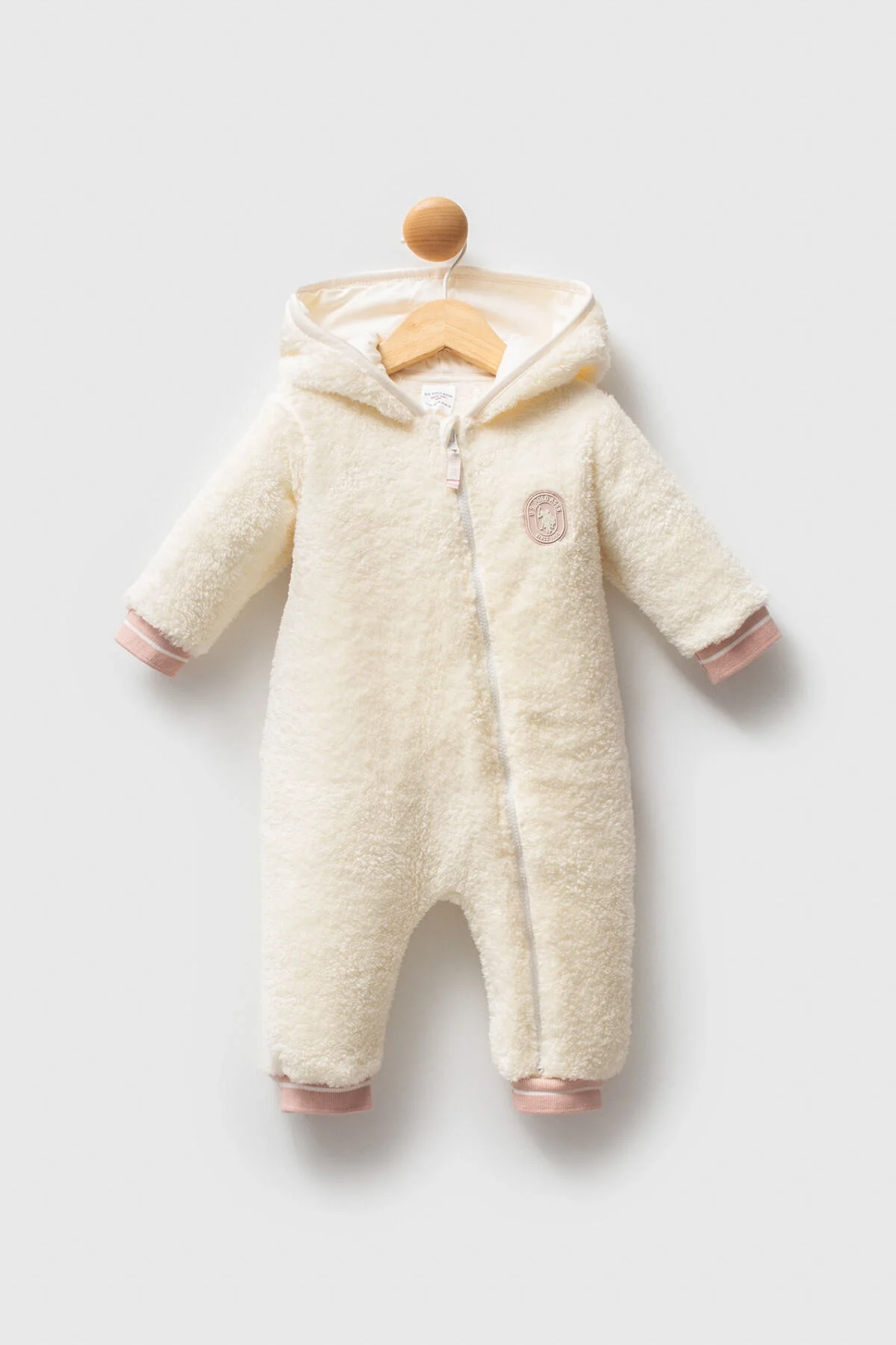 Arnetta U.S. Polo Assn Kız Bebek Beyaz Tulum Tulum & Salopet Toptan