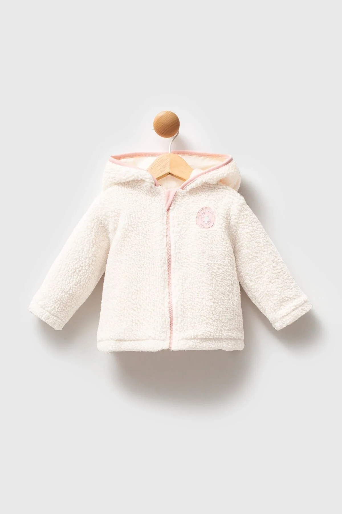 Arnetta U.S. Polo Assn Kız Bebek Krem Mont Kaban & Mont Toptan