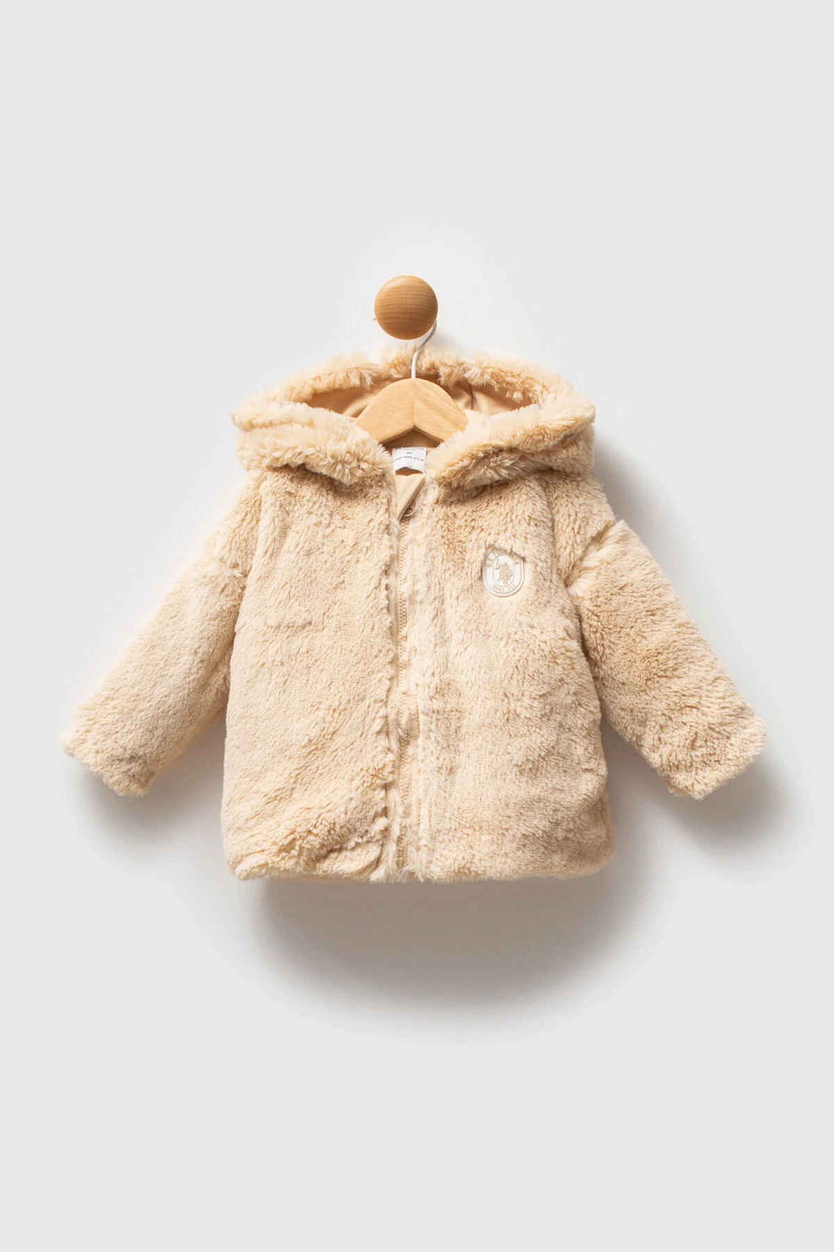Arnetta U.S. Polo Assn Kız Bebek Krem Mont Kaban & Mont Toptan