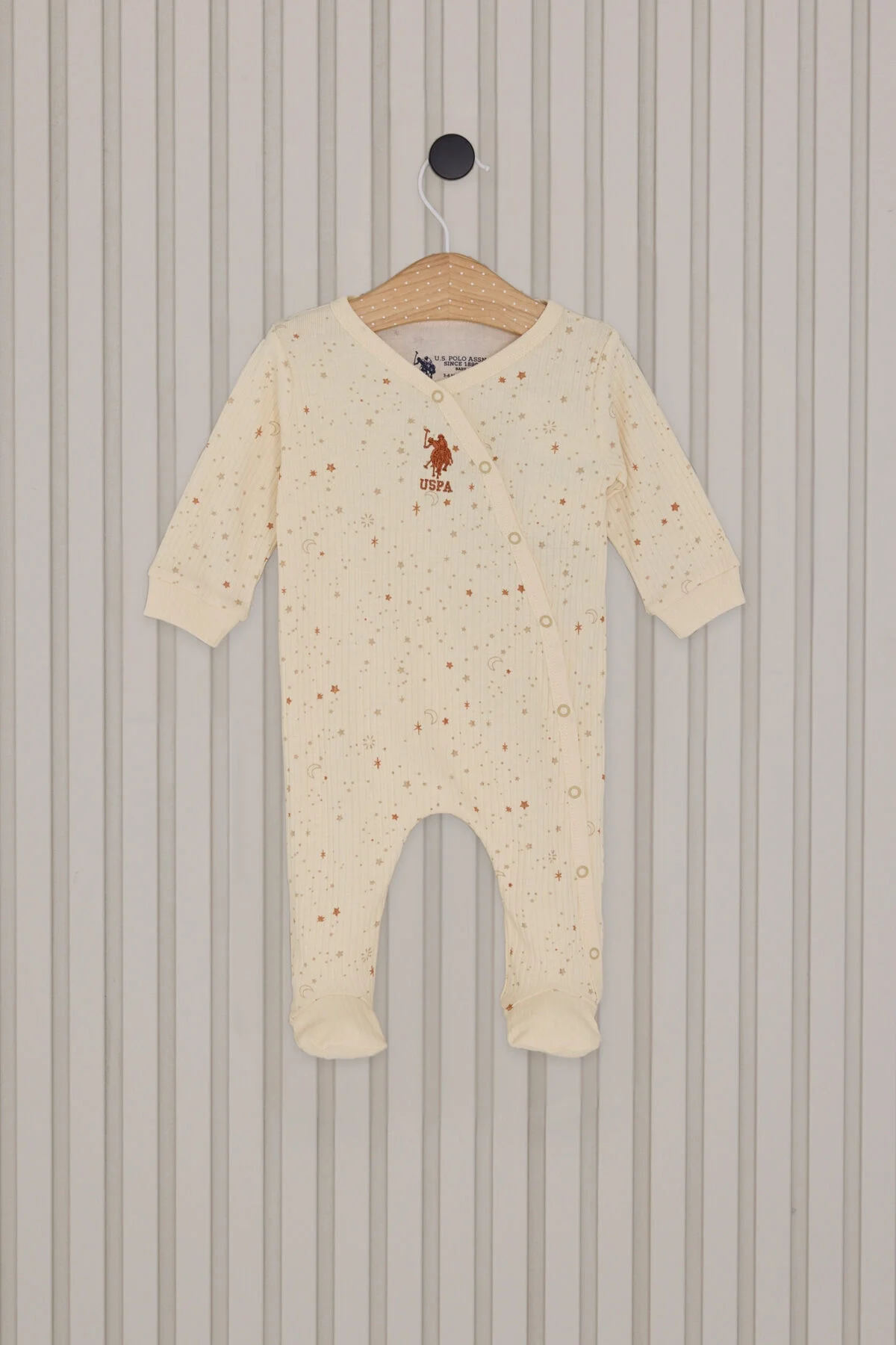 Arnetta U.S. Polo Assn Kız Bebek Krem Tulum Tulum & Salopet Toptan