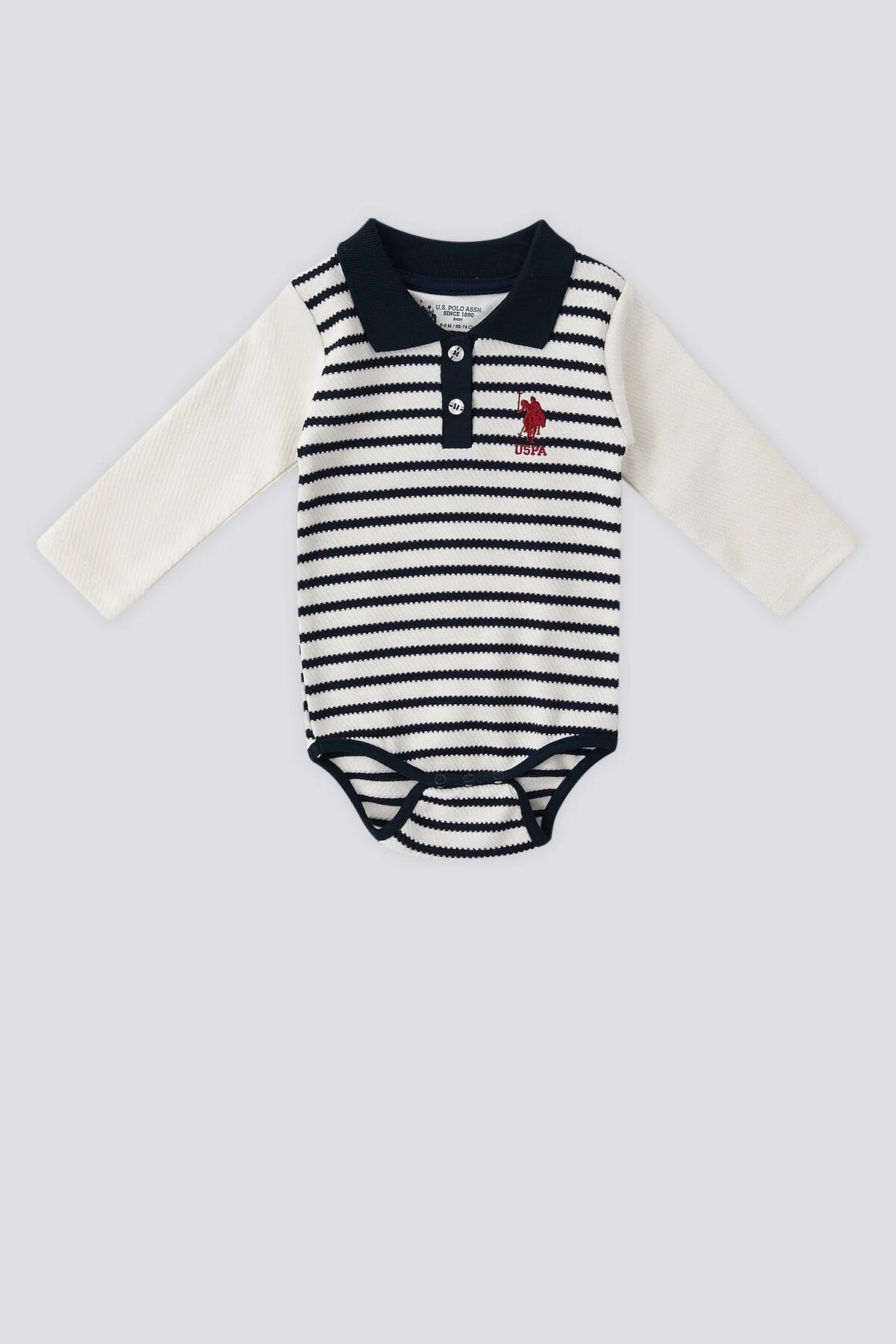 Arnetta U.S. Polo Assn Kız Bebek Lacivert Body Zıbın Body & Zıbın Toptan