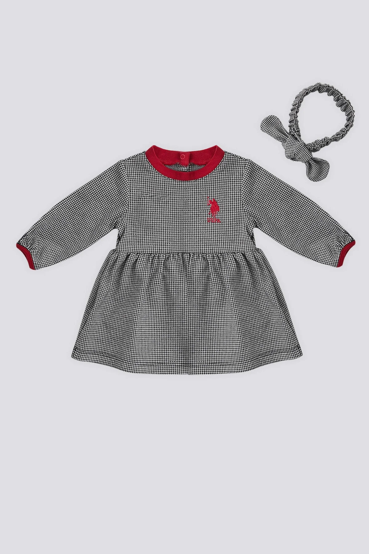 Arnetta U.S. Polo Assn Kız Bebek Lacivert Elbise Elbise Toptan