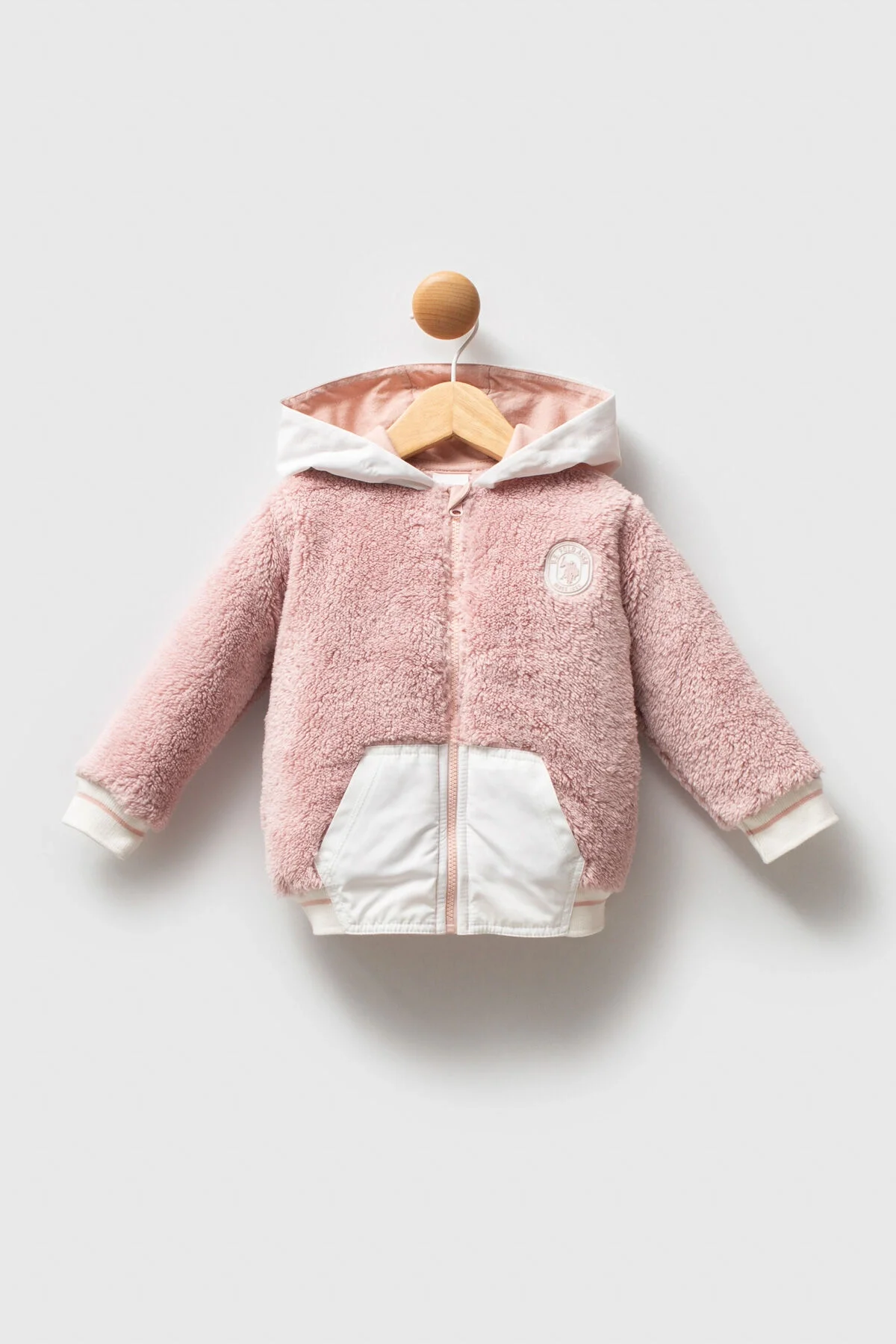 Arnetta U.S. Polo Assn Kız Bebek Pembe Mont Kaban & Mont Toptan