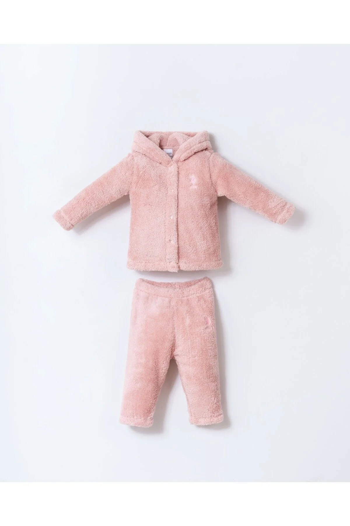 Arnetta U.S. Polo Assn Kız Bebek Pembe Takım Bebek Takımları Toptan