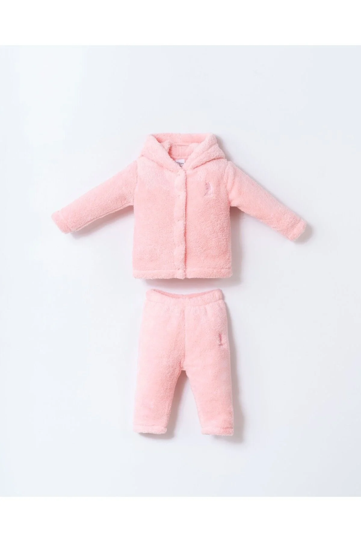 Arnetta U.S. Polo Assn Kız Bebek Pembe Takım Bebek Takımları Toptan