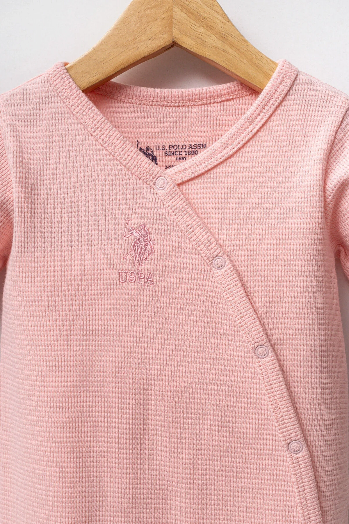 Pembe U.S. Polo Assn kız bebek takım elbise, kıyafet seti, kapüşonlu ceket, pantolon, şapka, bebeğin ilk giyimleri