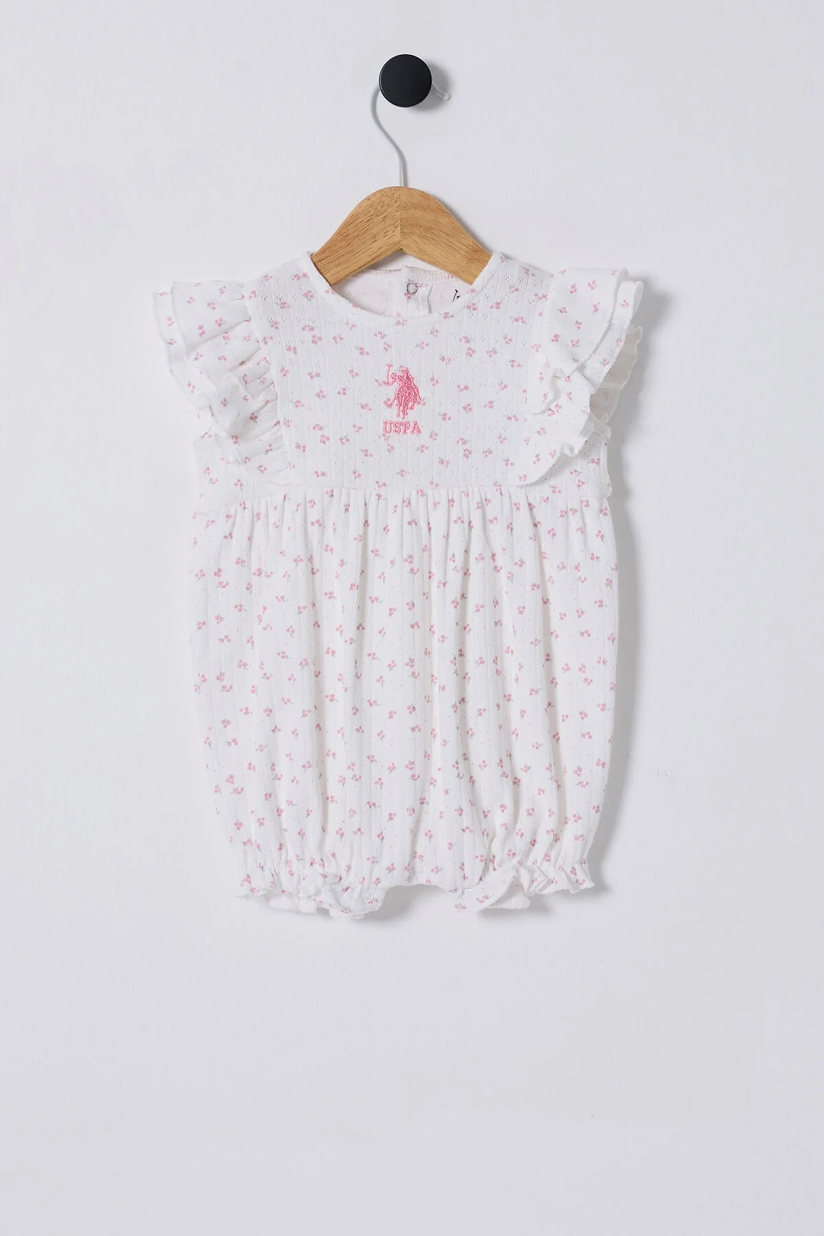 Arnetta U.S. Polo Assn Kız Bebek Pembe Tulum Tulum & Salopet Toptan