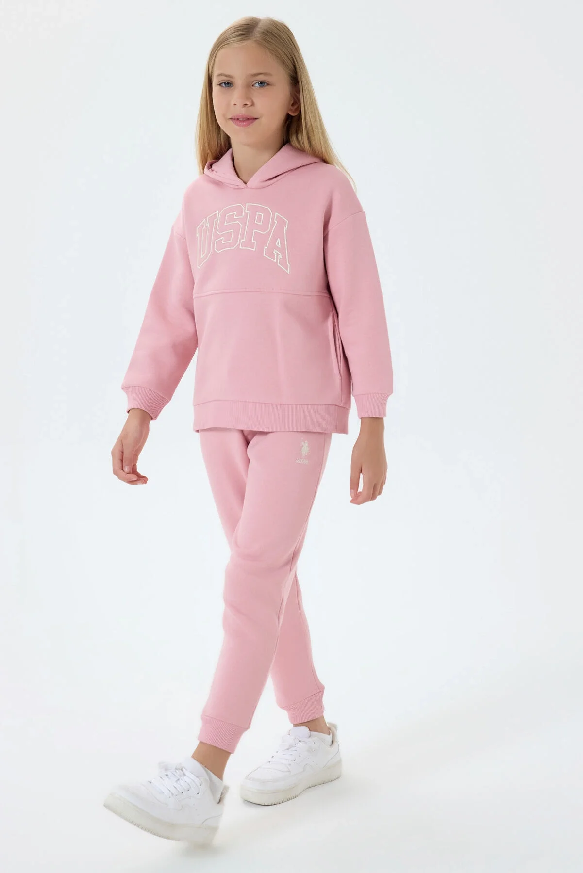 U.S. Polo Assn Kız Çocuk Pembe Eşofman Takımı