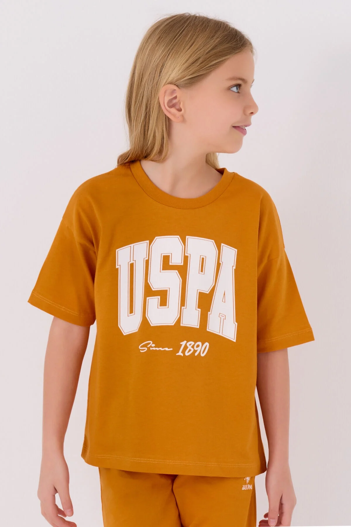U.S. Polo Assn Kız Çocuk Sarı Bermuda Takım