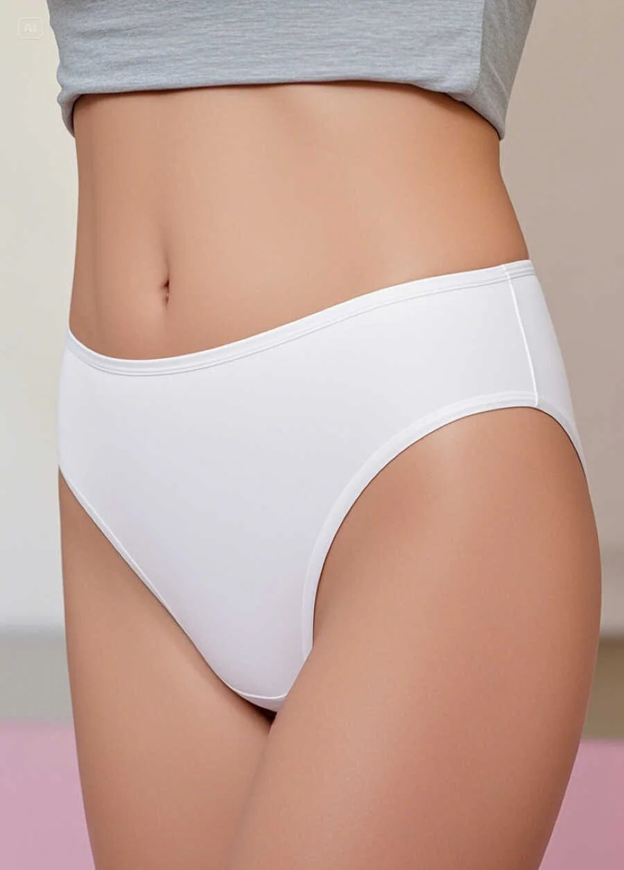 Yeni İnci Yüksek Bel Külot 3'lü Paket, siyah renk, kadın iç giyim, ergonomik tasarım, ön görünüm